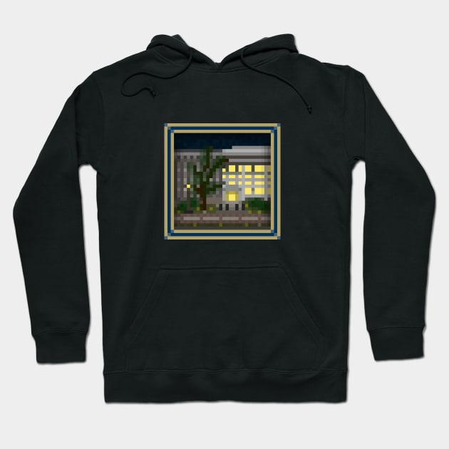 "Marcus Nanotechnology Building" - GEORGIA TECH BORDER Hoodie by Little Landmarks